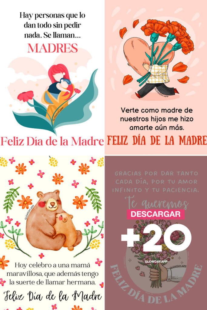 feliz dia de la madre 2025 frases imagenes para tu mama amiga hermana esposa