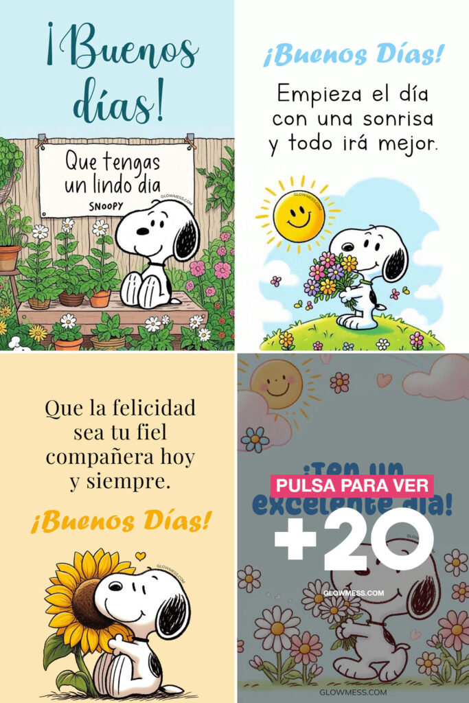 buenos dias snoopy imagenes