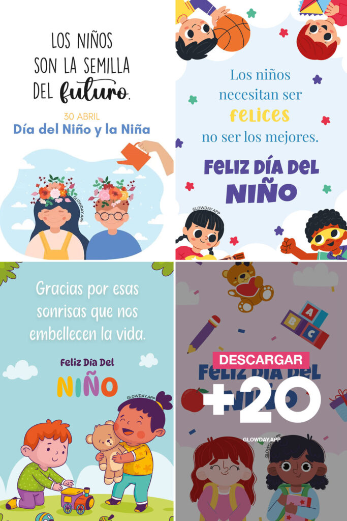 feliz dia del niño 30 de abril frases mensajes