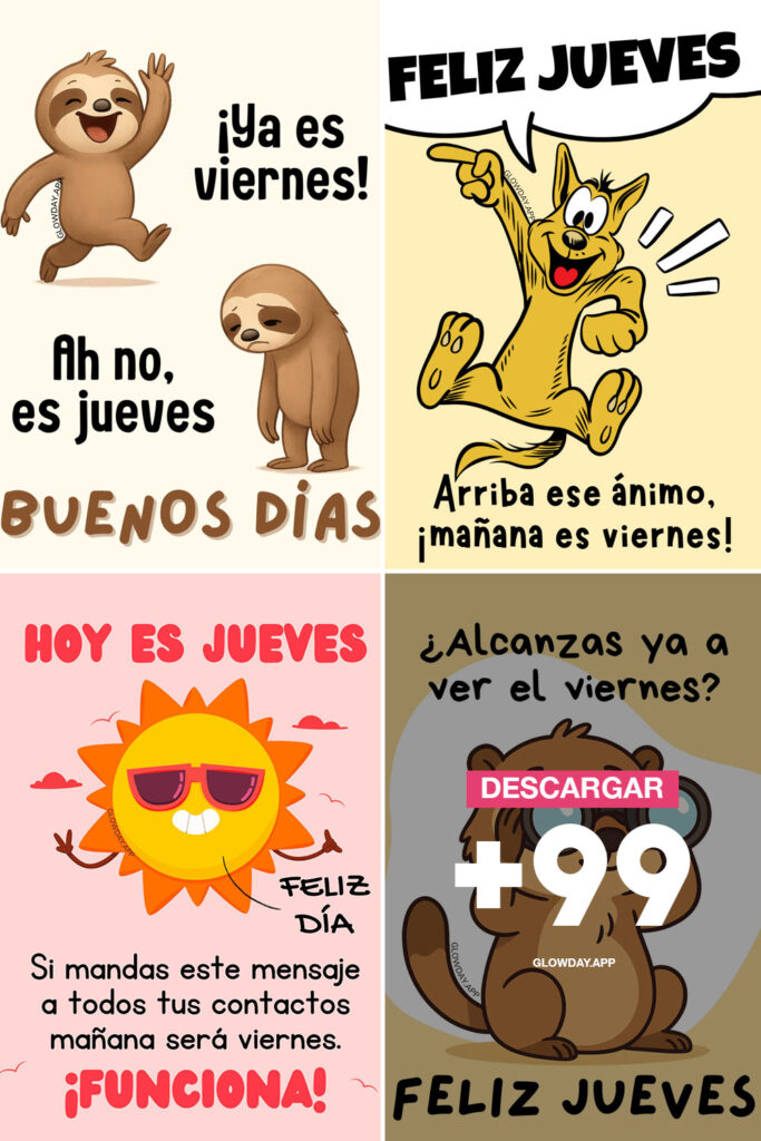 feliz jueves gracioso frases divertidas de buenos dias
