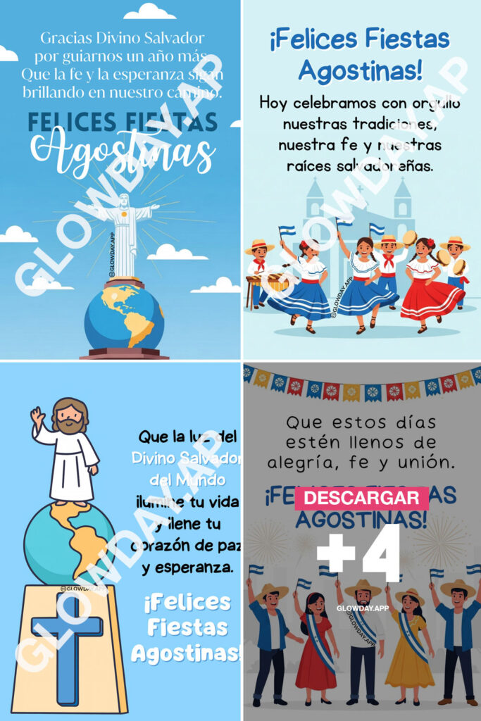 felices fiestas agostinas divino salvador del mundo san salvador