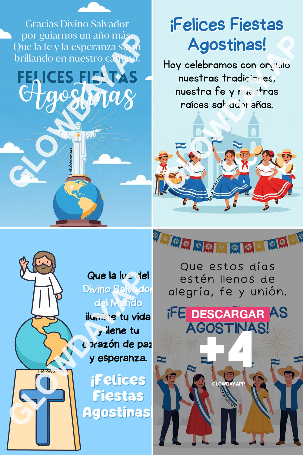 ¡Felices fiestas agostinas en Honor al Divino Salvador del Mundo!