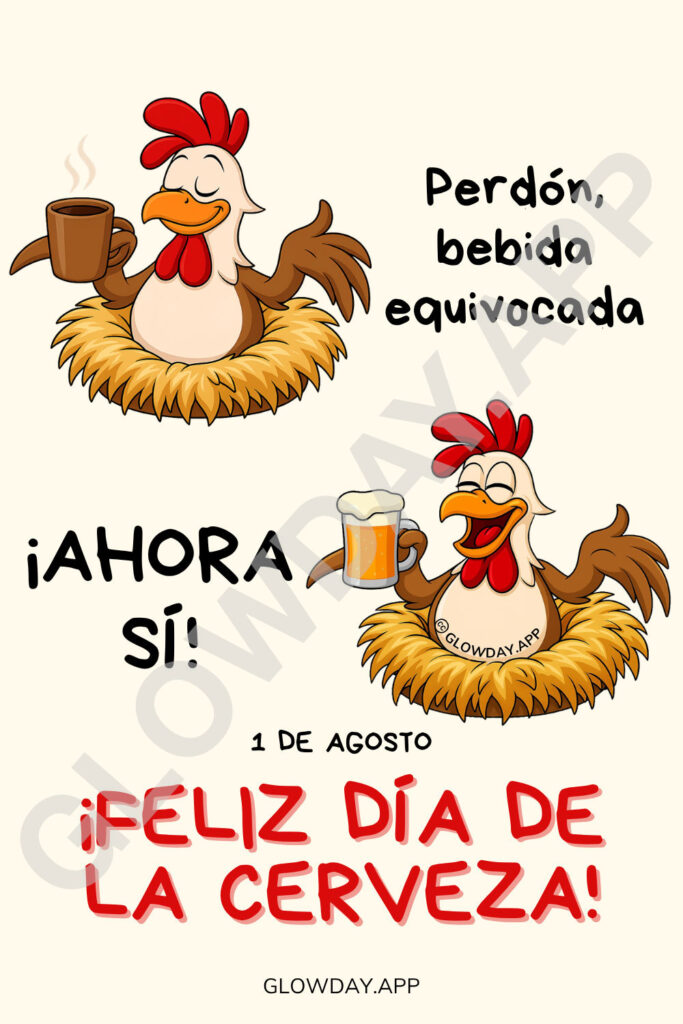 buenos dias feliz dia de la cerveza